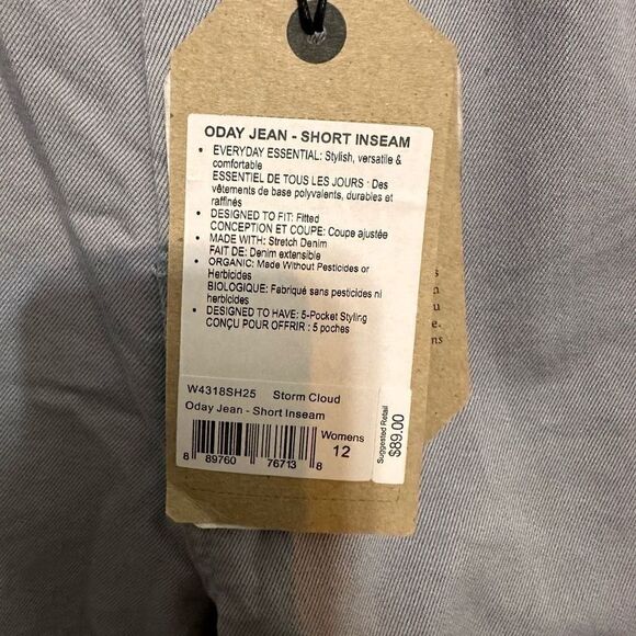 PrAna Oday Jean - Short Inseam size 12 - Picture 5 of 8